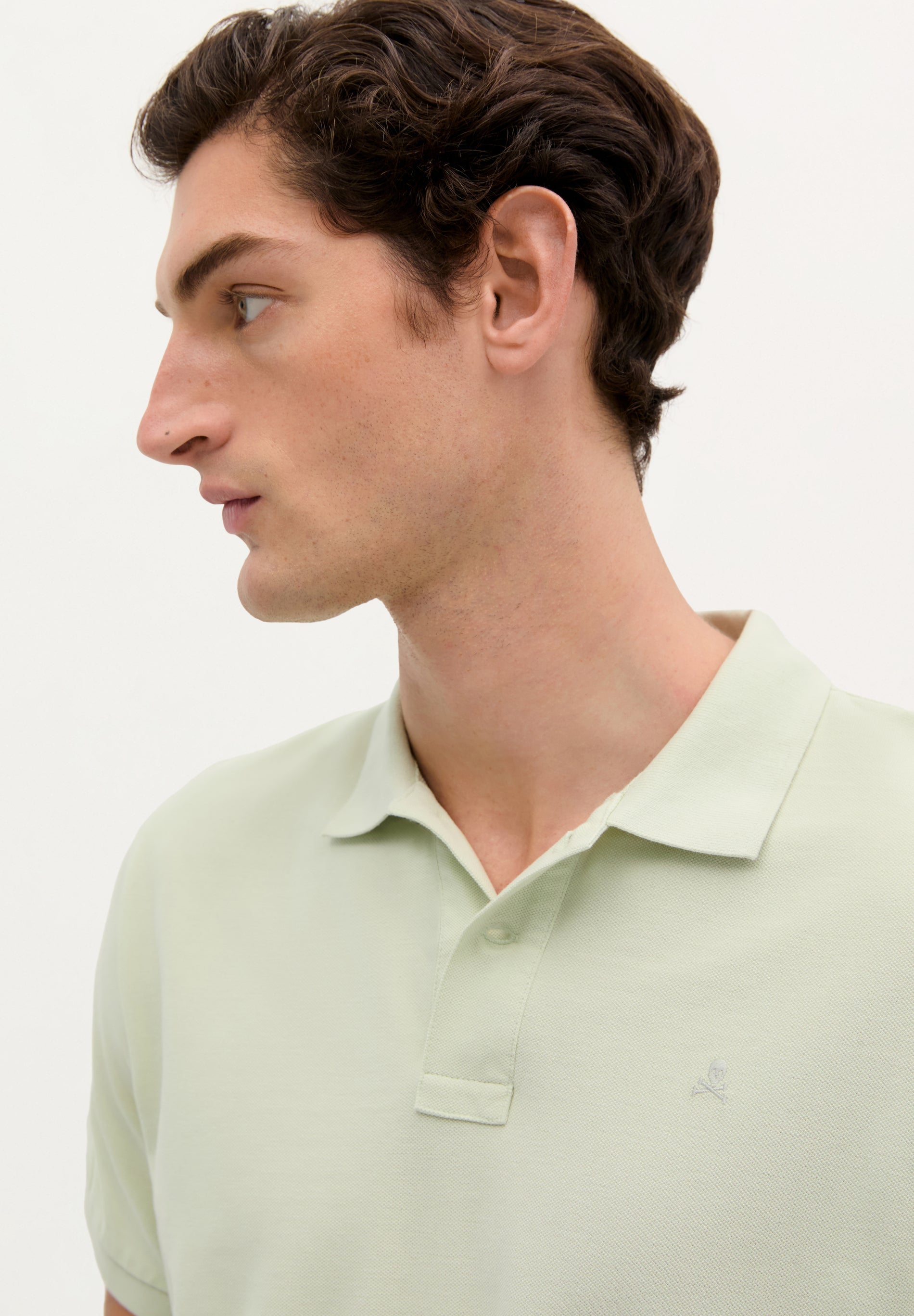 BASIC-POLOSHIRT MIT TOTENKOPF