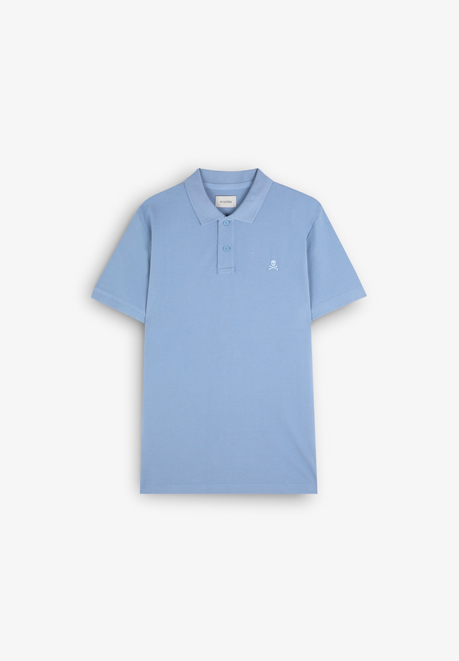 POLOSHIRT MIT FARBLICH ABGESETZTEM TOTENKOPF