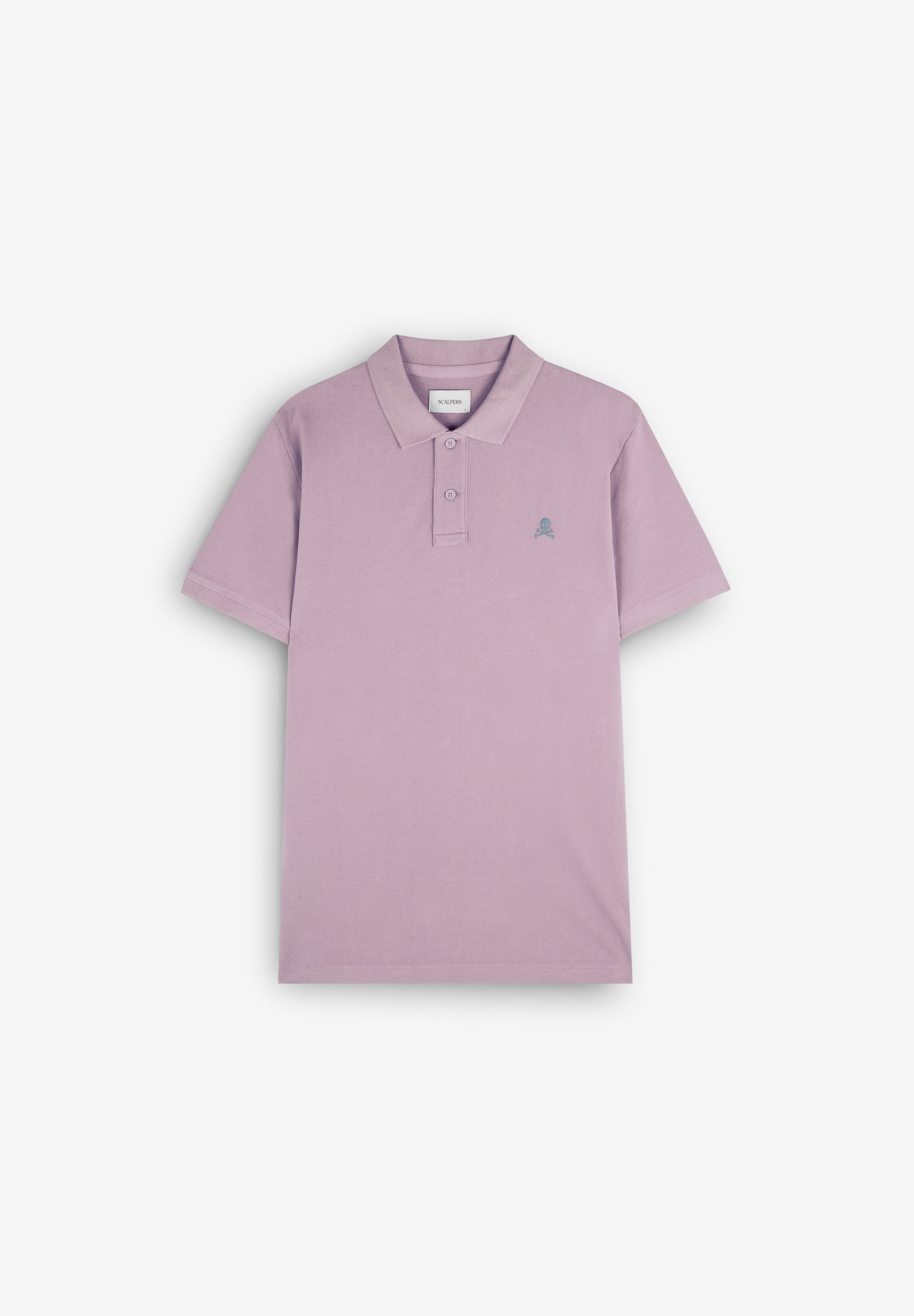POLOSHIRT MIT FARBLICH ABGESETZTEM TOTENKOPF