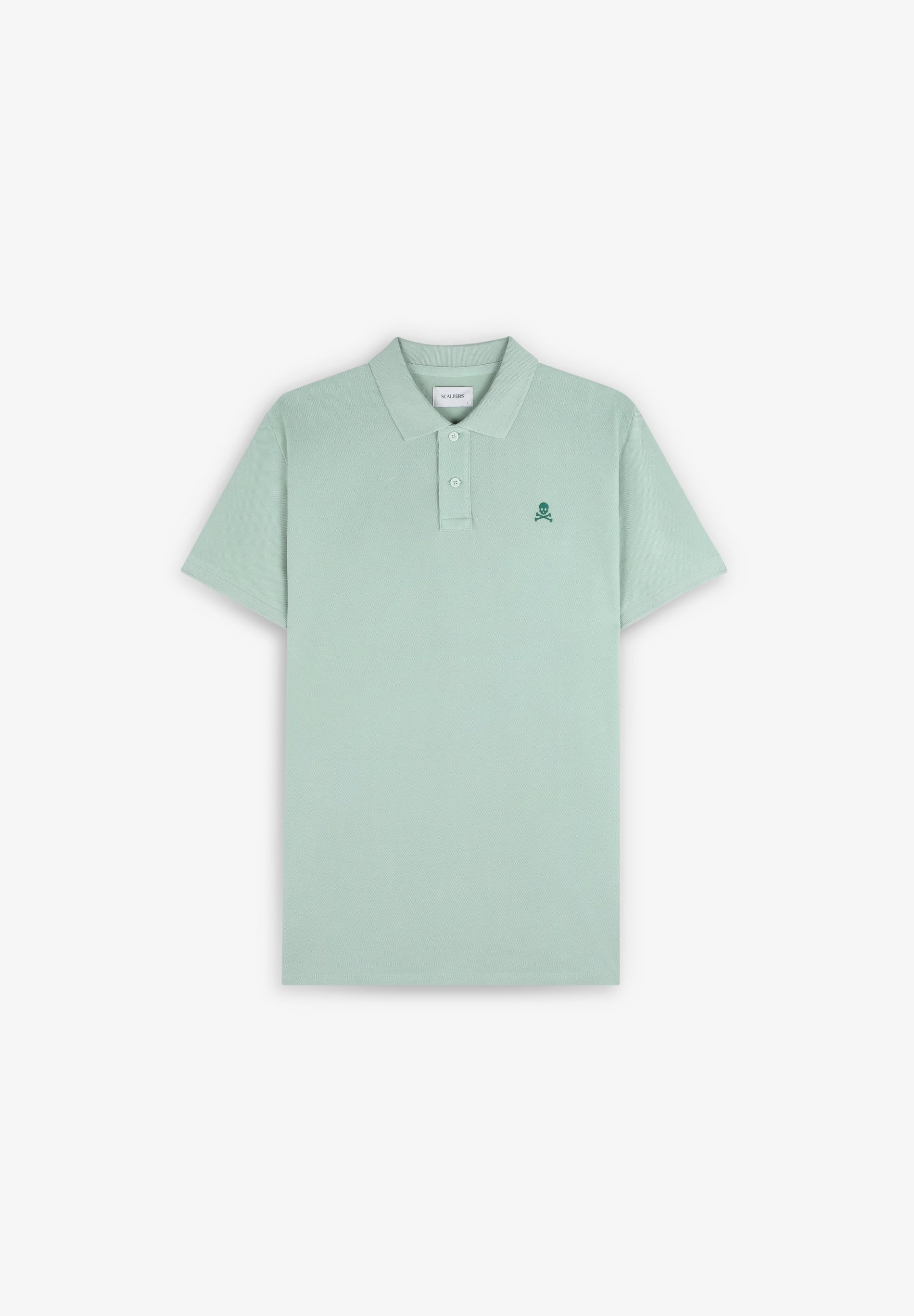 POLOSHIRT MIT FARBLICH ABGESETZTEM TOTENKOPF