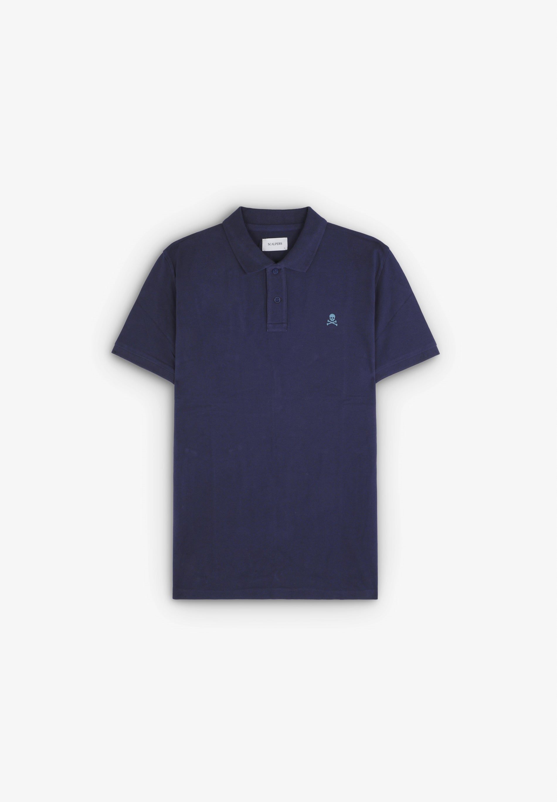 POLOSHIRT MIT FARBLICH ABGESETZTEM TOTENKOPF