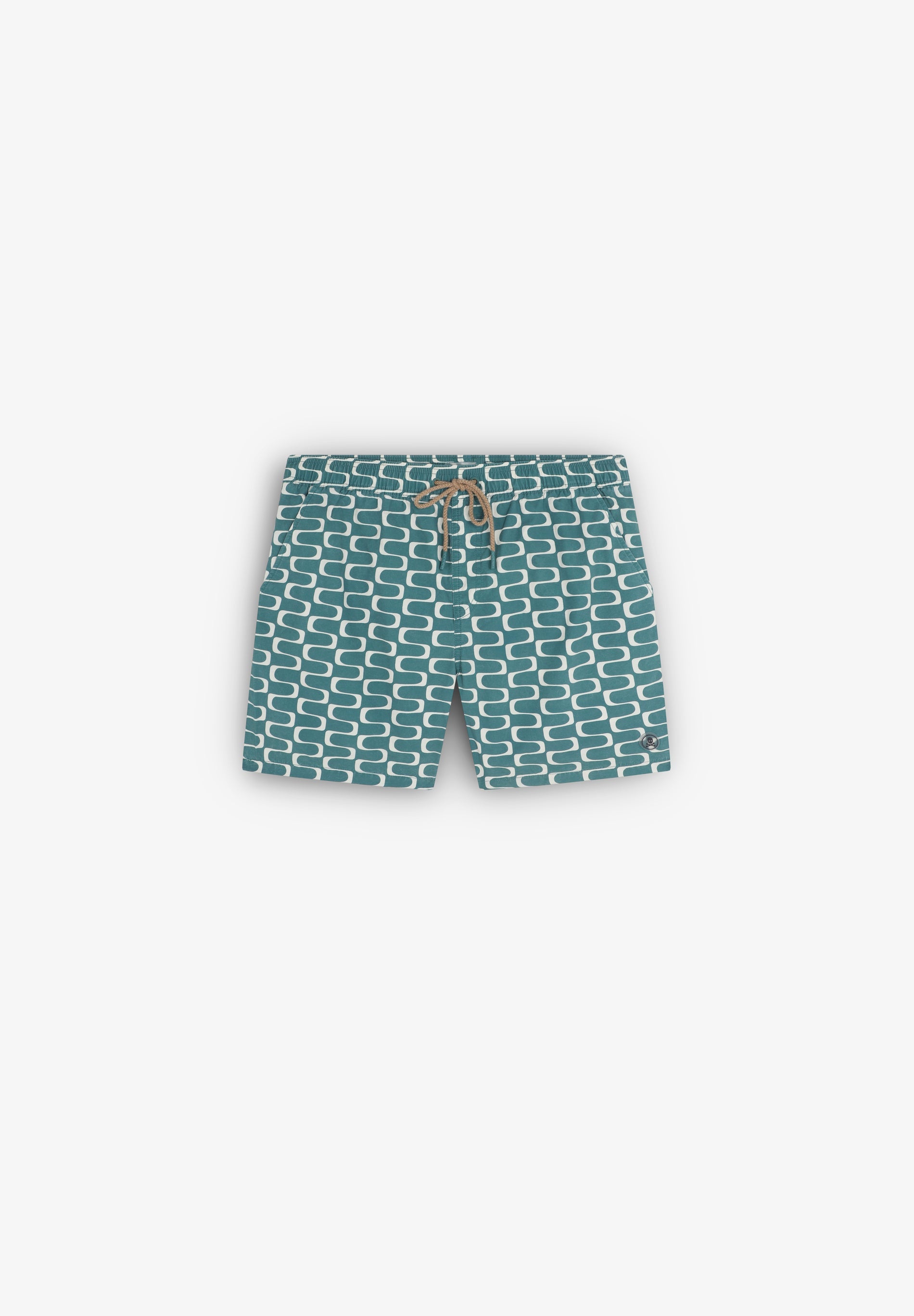 BADESHORTS MIT WELLENPRINT