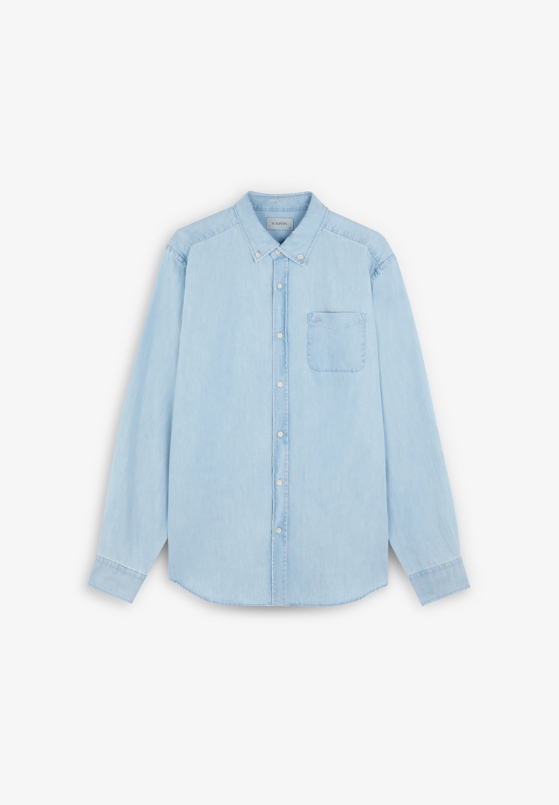 HEMD AUS DENIM UND BAUMWOLLE