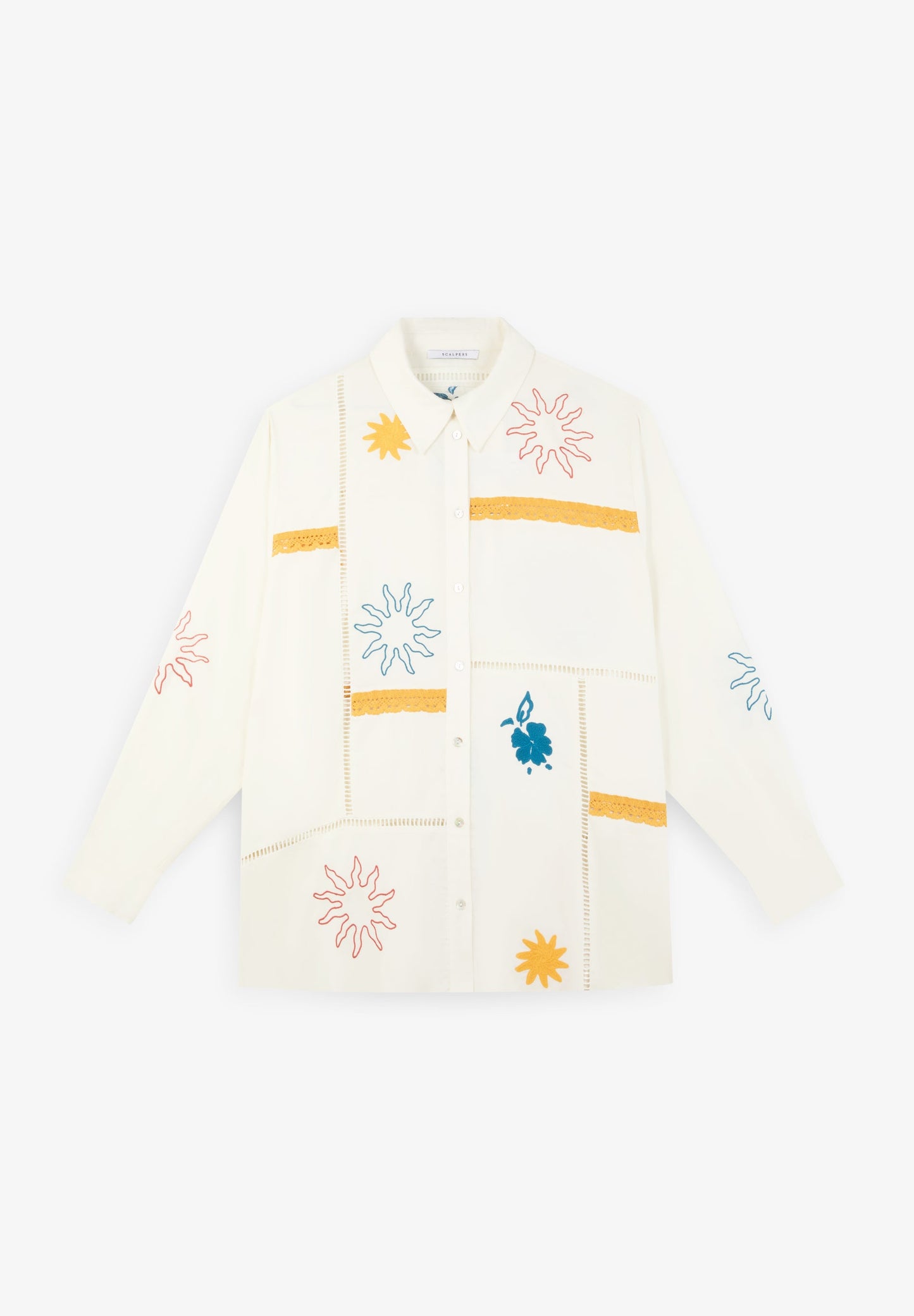 RELAXED T-SHIRT STICKEREI | ROBIN X SCALPERS