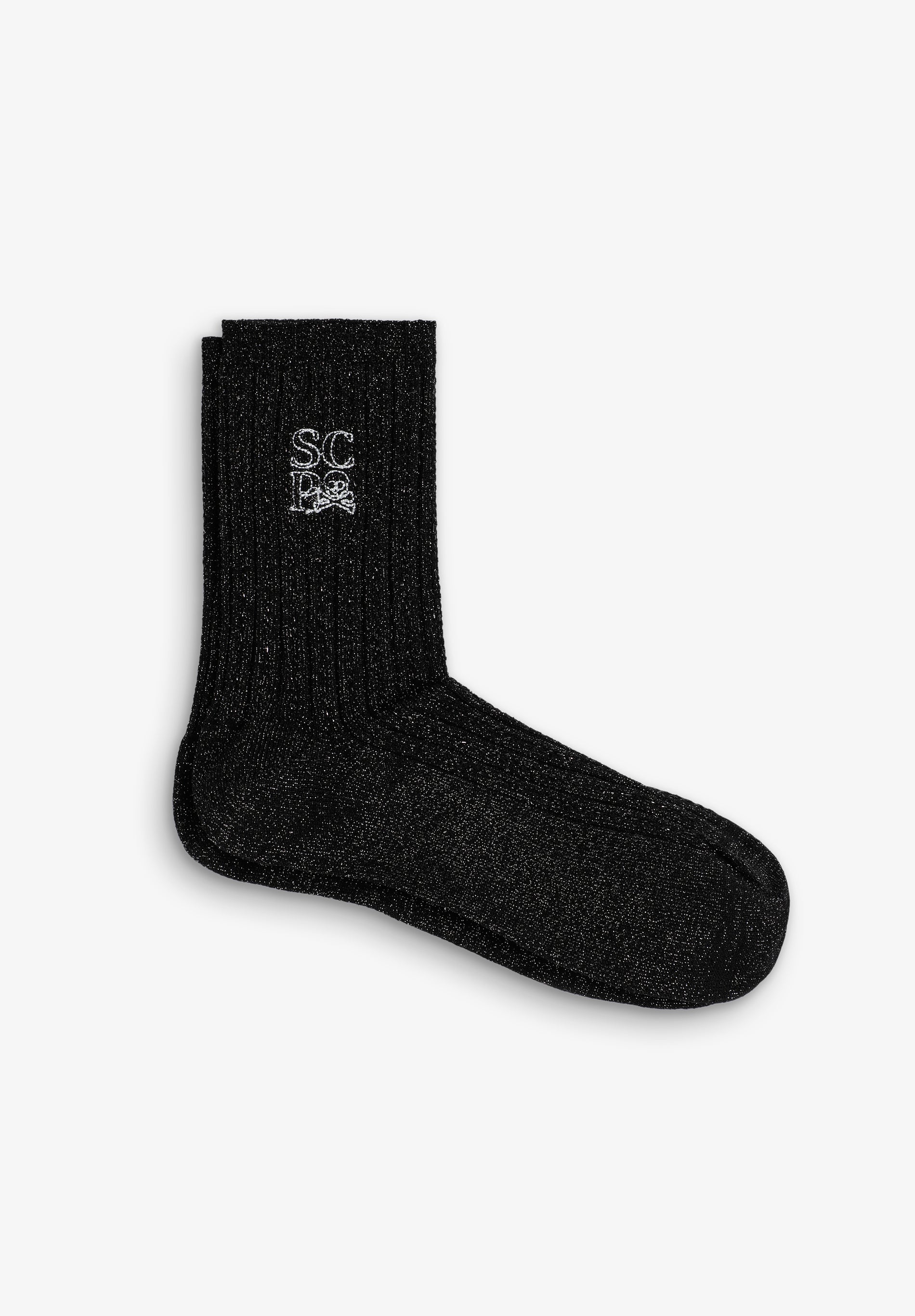 SC LUREX-SOCKEN MIT ZOPFMUSTER
