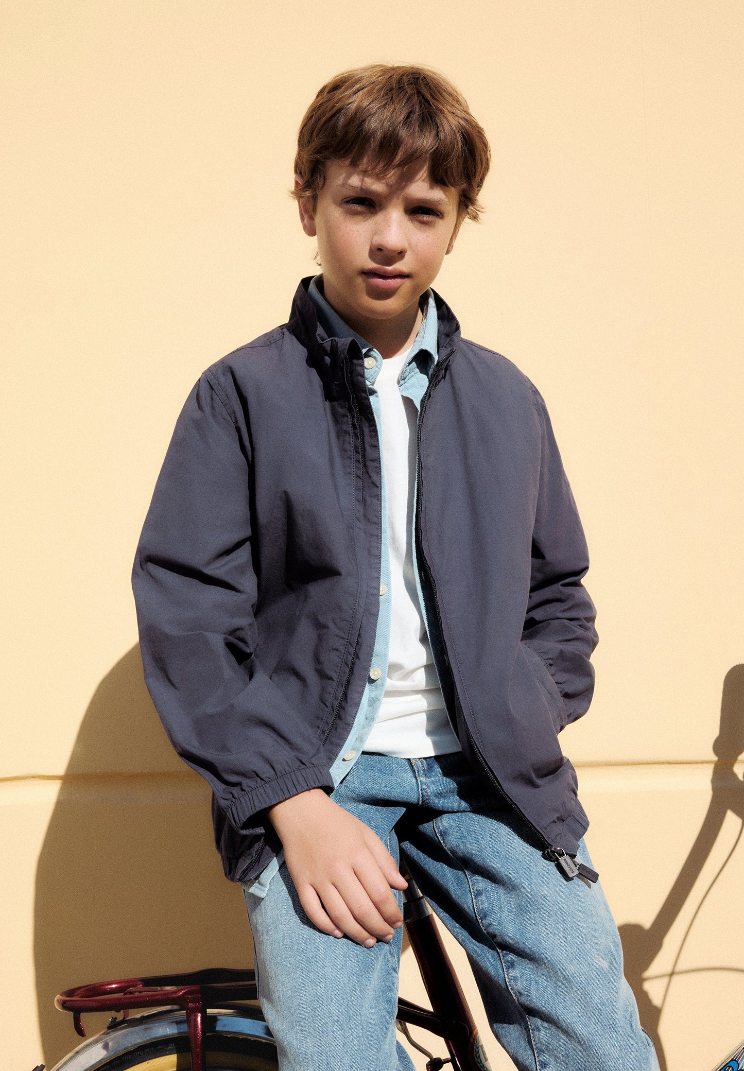 LEICHTE JACKE IM WASHED-LOOK