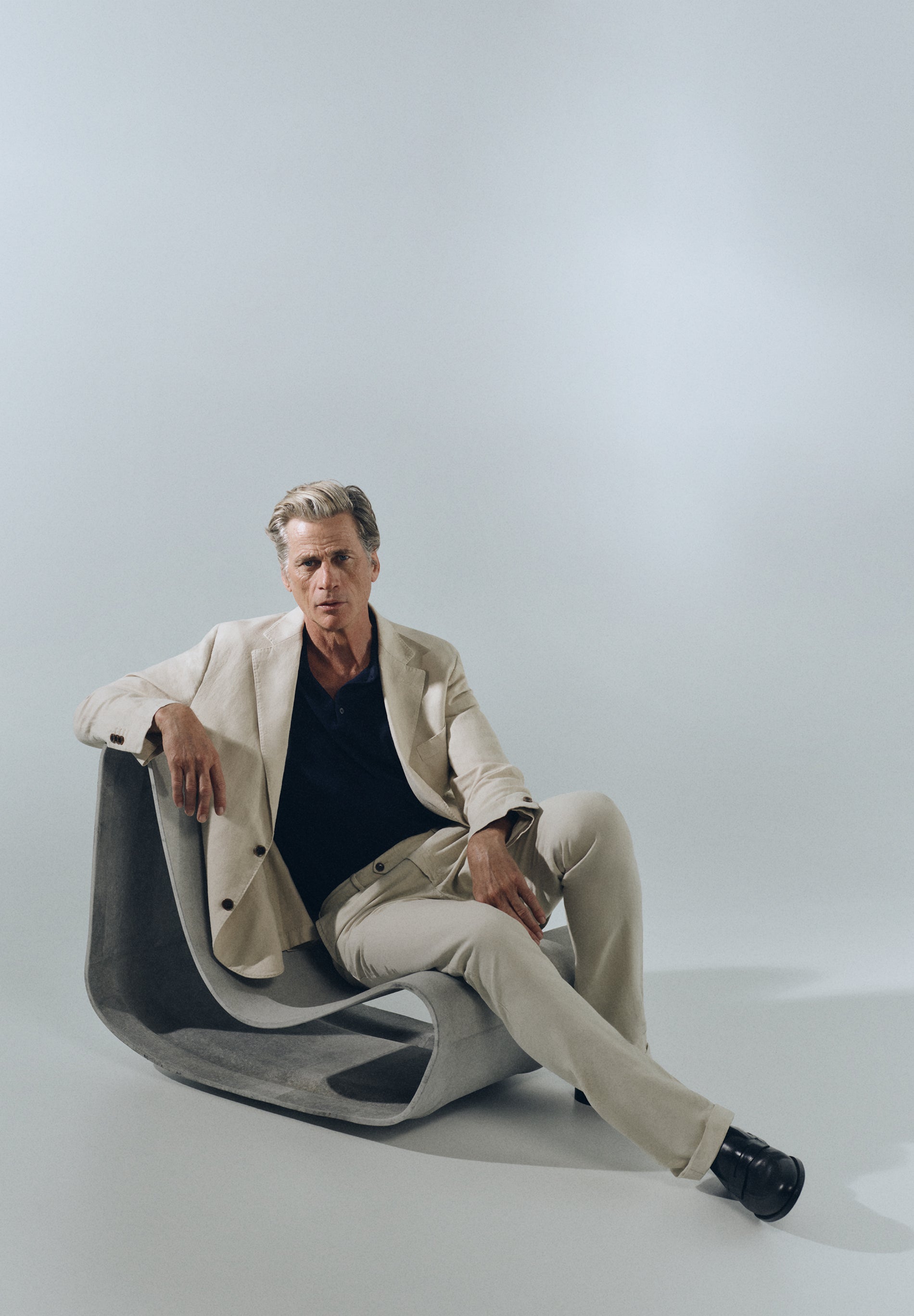 SCDUOMO LINEN SUIT BLAZER