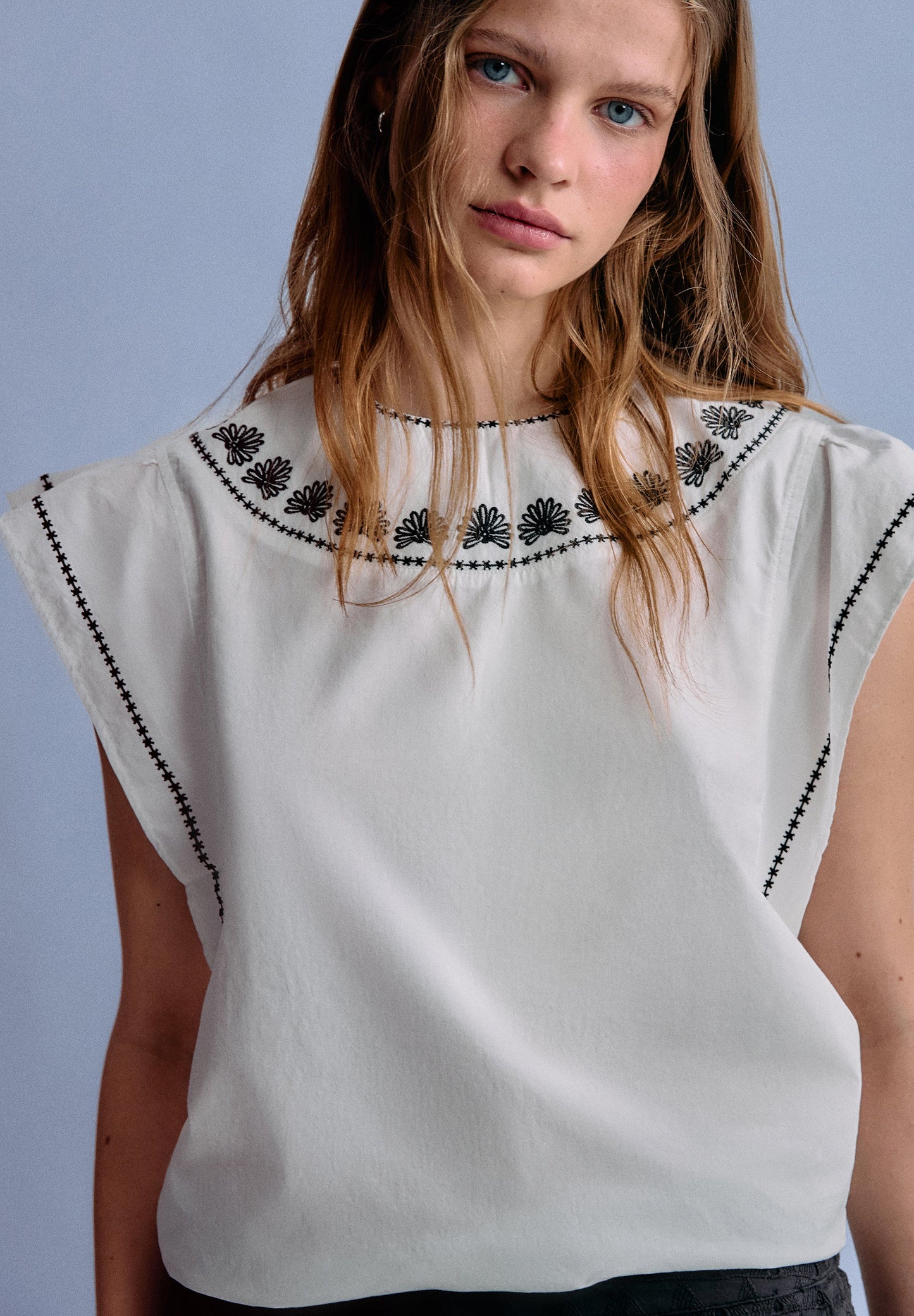 SCNINA EMB BLOUSE GIRLS