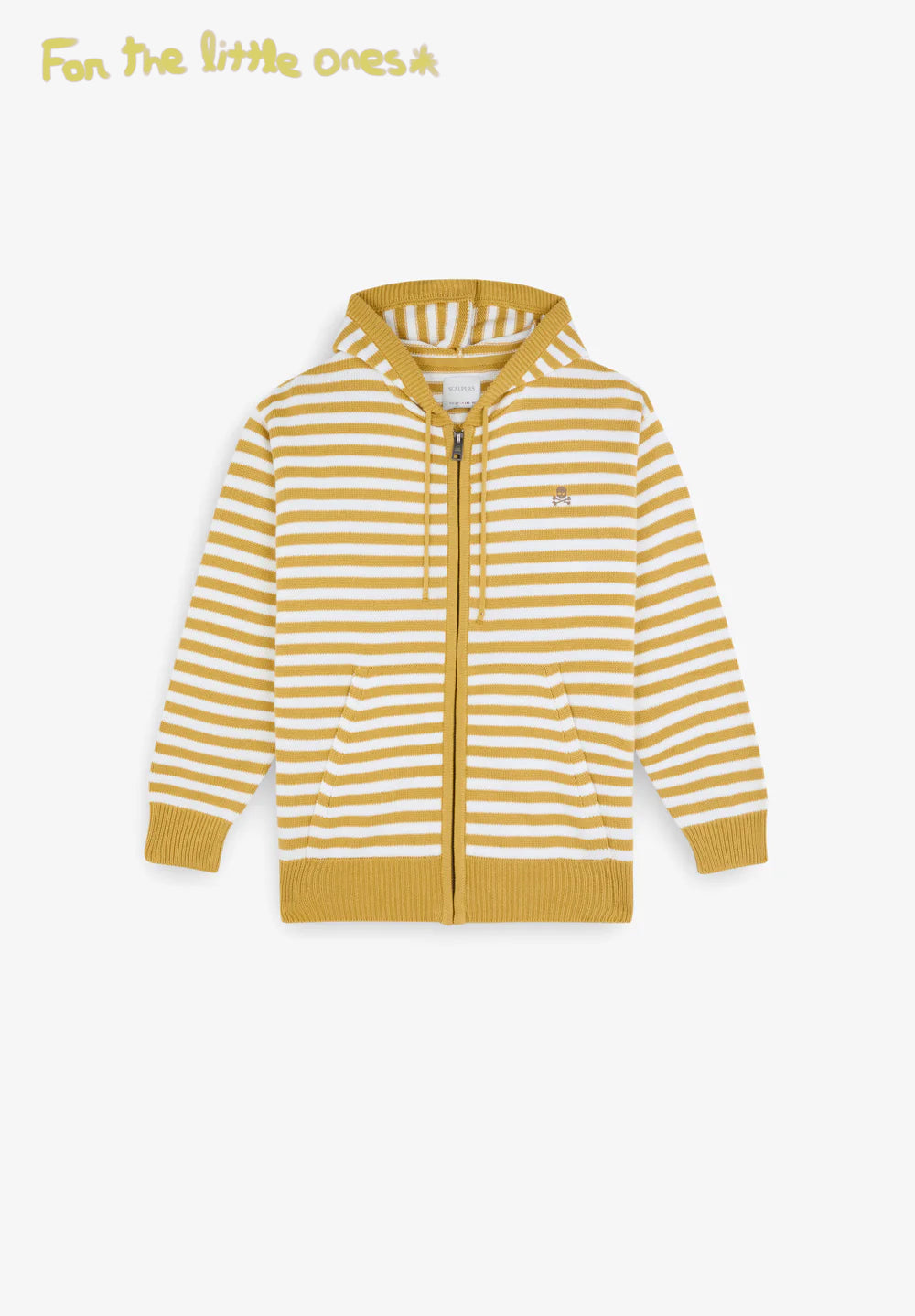 GESTREIFTER HOODIE MIT REISSVERSCHLUSS